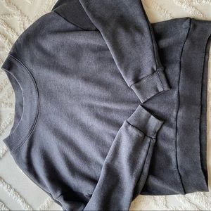 Aerie Distressed Cropped Crew